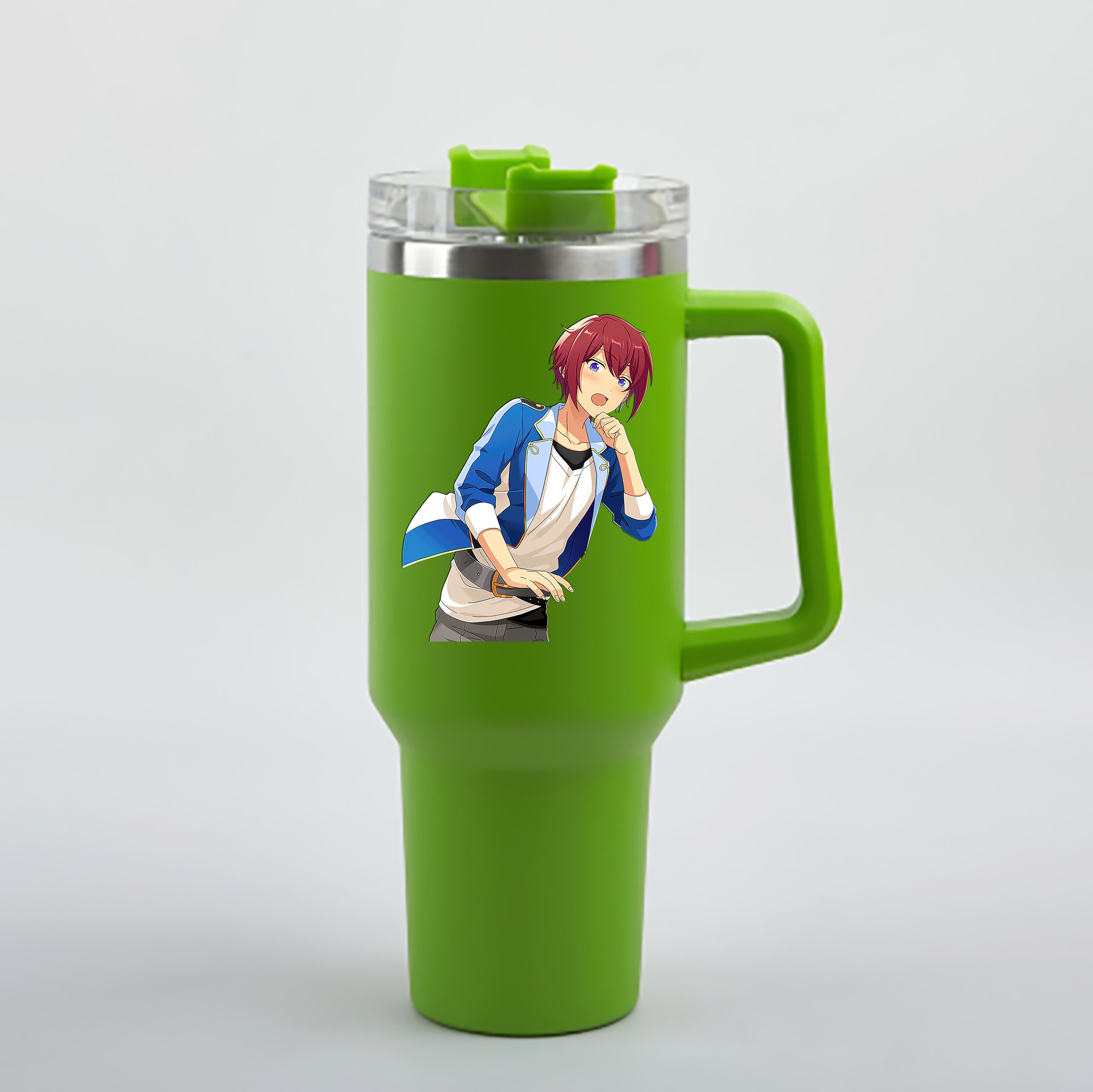 （画像用） あんさんぶるスターズ! Ensemble Stars 1200mL車用タンブラー - クリスタルステッカー（プラスチックストロー付き）